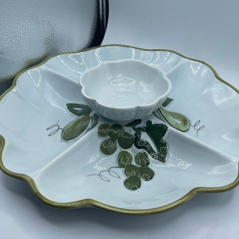 Vintage Los Angeles Pottries CA USA divided platter.